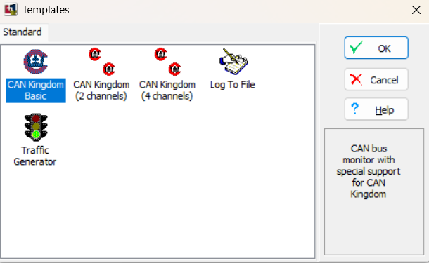 Templates - CAN Kingdom Basic selected
