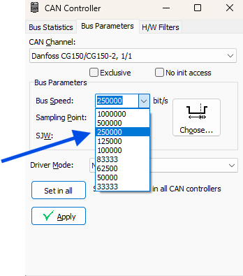 CAN Controller - Bus Speed